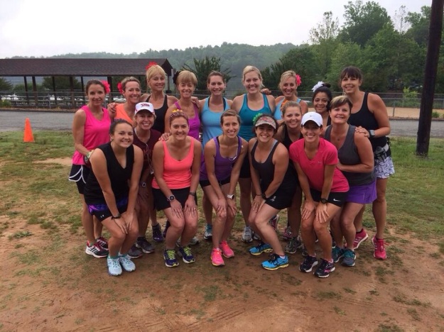 The women before our run at Salem Lake on Saturday